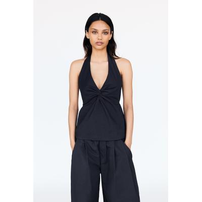V-Neck Halter Top