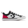 Sneaker CONVERSE "PRO BLAZE", Gr. 37,5, schwarz, rot, weiß, Leder, sportlich, Schuhe