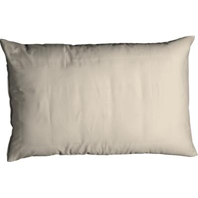 Kissenbezug CASATEX "Uni", beige (creme), B:40cm L:80cm, Satin, Baumwolle, Baumwolle, Kissenbezüge, Uni Design, Reißverschluss, tolle Farben Image