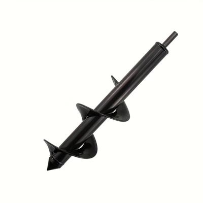 "TEMU 1pc Garden Plant Auger Drill Bit, 3/8" Hex Drive Cement Board Drill, For , Spiral Drill Bit Planter, Black Hex Driver Drill, Shaft Hex Bit Organizer" Image