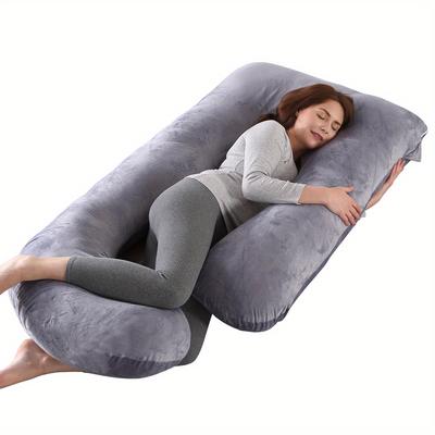 TEMU Pregnancy Pillow 70*145cm - Lumbar And Abdominal Support, High , Ultra Image
