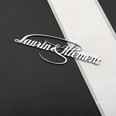 TEMU 1pc Car Stickers Laurin & Klement Founder' 3d Metal Vip Automotive Badge Emblem Decals For Octavia Superb Rapid Vehicle Styling Decoration Accessories Image