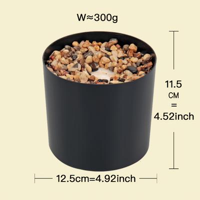 TEMU Versatile 11.5cm Plastic Planter With Foam & Stone Filler - Ideal For Indoor/outdoor Decor, Easy To Clean, Space-saving Design, Durable & Stylish For Modern Homes, , Plant Lover Image