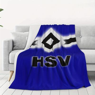 TEMU []hsv Theme Digital Printing Flannel Blanket Soft And Comfortable Lightweight Flannel Shawl, Suitable For Home, Travel And Office - Machine Washable Image