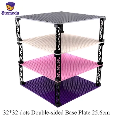 Grundplatte 32*32 Punkte doppelseitige Basis Bausteine Grundplatte Ziegel Klassische Ziegel Kinder Image