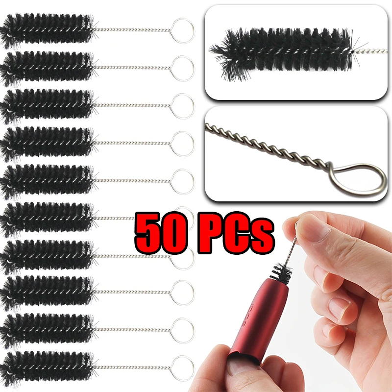 Mini Nylon Rohr bürsten Reinigungs bürsten für Trinkhalme Tastaturen Öl flasche Waschen Reinigungs bürsten Auto Detail sauberes Werkzeug Image