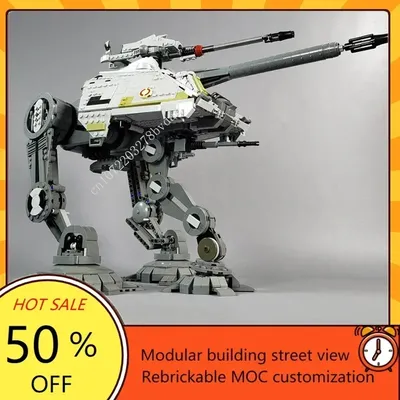 Space War Waffe AT-AP Walker MOC SpaceShip Schlacht Modell Bausteine Architektur DIY Bildung Montage Image