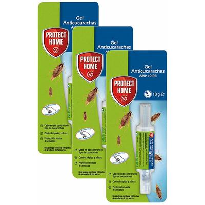 SBM - 3x Protect Home Gel Anticucarachas Cebo von sofortiger Wirkung Effektive Gesamtkontrolle Image