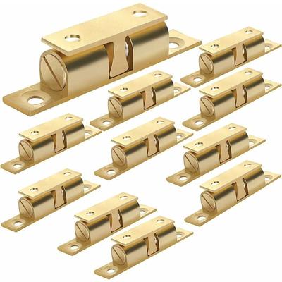 Gotrays - 10er-Pack Schranktürschlösser, Kugelspannschloss, Kugelschnäpper aus massivem Messing, Image