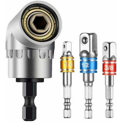 105-Grad-Schraubendreher-Adapter (1/4-Zoll-Sechskant-Bohrer) mit 3-teiligem Image