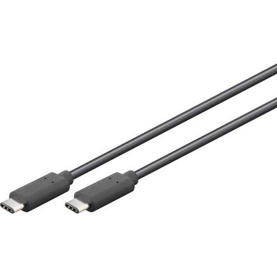 USB-Kabel usb 3.0 usb-c® Stecker, usb-c® Stecker 2.00 m Schwarz beidseitig verwendbarer Steck Image