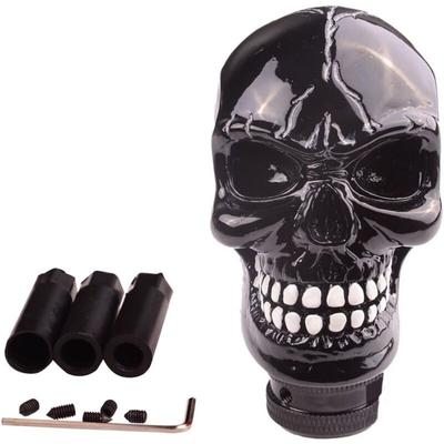 Universeller Schaltknauf aus Kunstharzguss mit Totenkopf-Motiv, für die meisten manuellen oder Image
