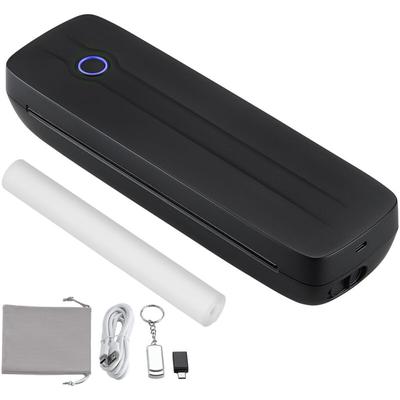 Mophorn Tragbarer Drucker – 2600 mAh Akku, mobiler Bluetooth-Thermodrucker ohne Tinte für A4, A5, Image