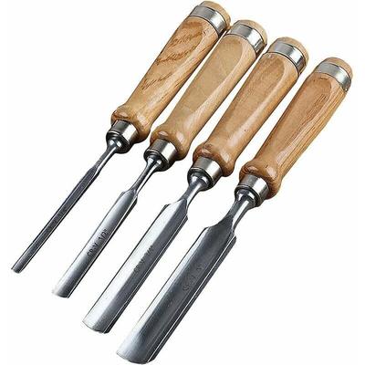 Professionelles Stechbeitel-Set, 4-teiliges Stechbeitel-Set, Holzschnitzwerkzeug-Set, Image