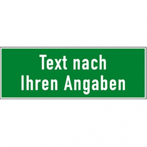 Dreifke® Aufkleber, Rettungszeichen - Text und/oder Symbol nach Ihren Angaben, Folie, 400x200 mm Image