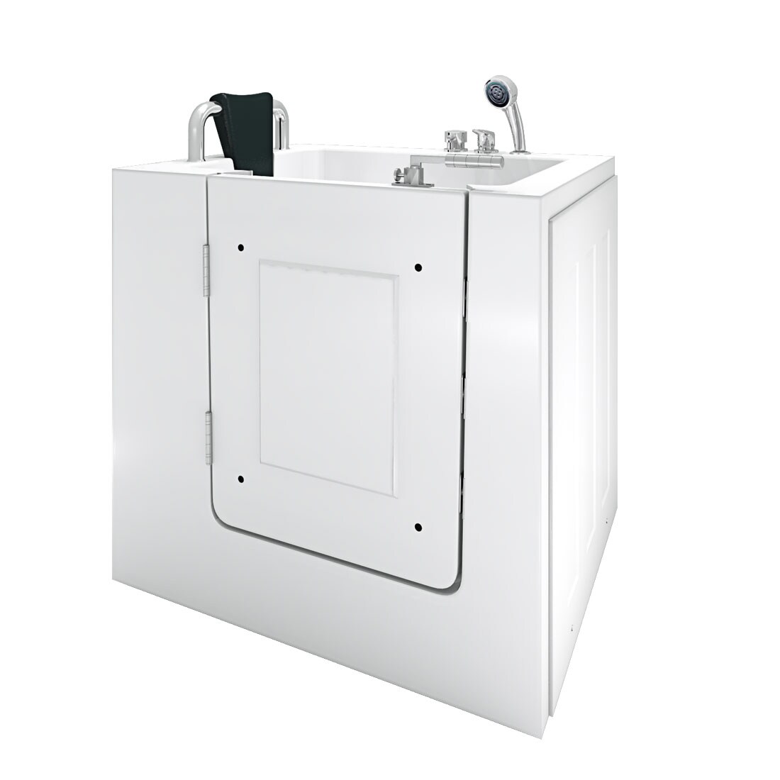 AcquaVapore Sitzbadewanne Senioren Sitzwanne mit Tür S02-TH-A-L 78x100cm Image