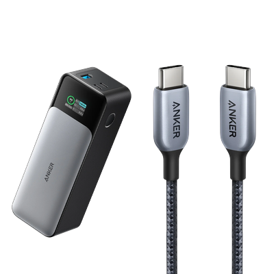 Anker 737 Powerbank + 765 USB-C auf USB-C Ladekabel Ladeset Image