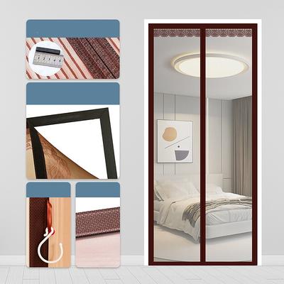 Magnetic Screen Door Portable, Fly Or Bug Screen Magnetic, Doorway For Sliding Door,Garage,Patio,Kitchen,Living,Window Room,Bedroom,Bar,Pet and Kid Easy Entry