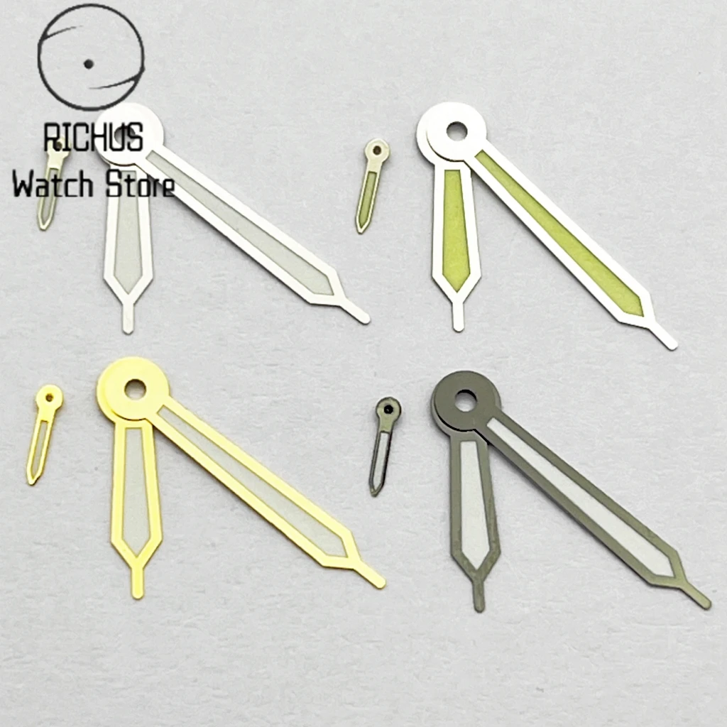 ETA 6497 Uhrzeiger Silber/Blau/Gold/Roségold Grün Leuchtend Passend für ETA 6497 6498 ST3600 3620 Uhrwerk Zubehörteil Image