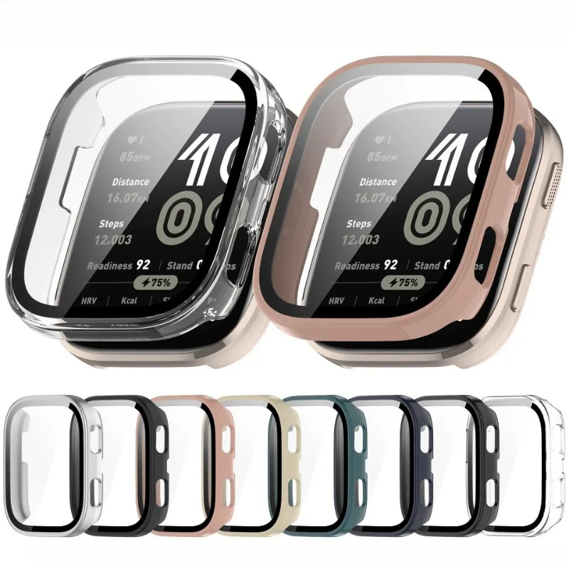 Glas + Abdeckung für Amazfit Bip 6, kratzfeste Folie, Stoßstange, gehärtetes Glas, Displayschutzfolie, PC-Hartschale für Amazfit Bip6-Zubehör