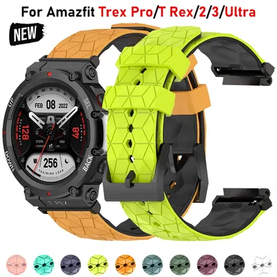 Band For Amazfit T-Rex 3/2/2 Ultra Replacement Watch Strap Correa Wristband For Huami Amazfit T-REX/T-REX Pro Silicone Bracelet