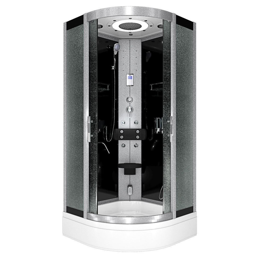 AcquaVapore Dampfdusche Duschkabine Sauna Dusche D58-60M2 100x100 cm ohne 2K Scheiben Versiegelung Image