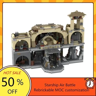 442PCS MOC Raum Schlacht Serie Rancor Pit Bausteine Modell DIY Montage Bildung Originalität Ziegel Image