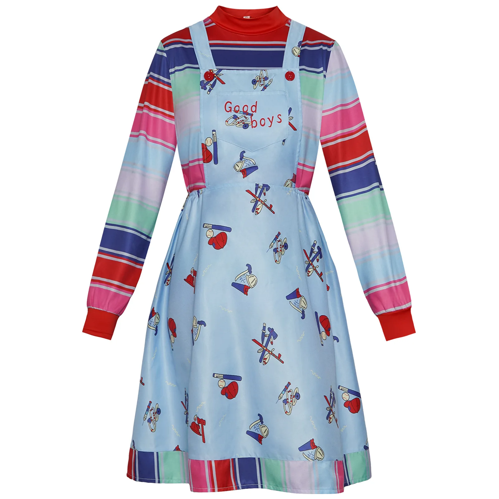 Ghost Wa Chucky Staffel 2. Cos-Kleidung Chucky Kinderanzug Riemchenhosen Cosplay Bühnenaufführungskleidung Image