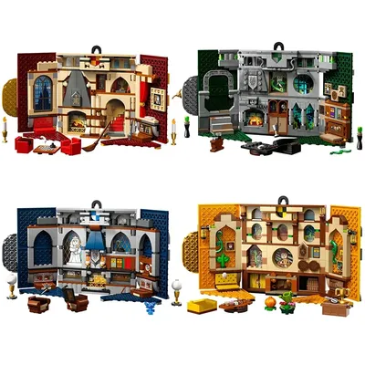 ScriptsWizards Moment House Banner House Bausteine Ziegel Kinder Weihnachtsspielzeug Image