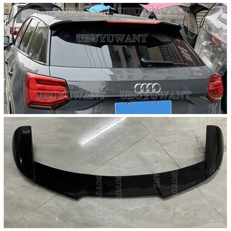 Verwendung für Audi Q2 Auto Spoiler 2018 2019 2020-2023 ABS Kunststoff Auto Dach Spoiler Hinten Schwanz Lippe Flügel Fließheck universal Q2 Auto Flügel Image