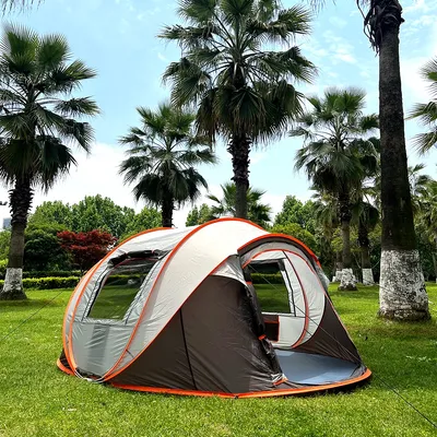 Ein Pop-up-Zelt, wasserdichtes Campingzelt, Gartenzelt, 5-8-Personen-Zelt, Outdoor-Zelt, geeignet für Camping- und Wanderreisen
