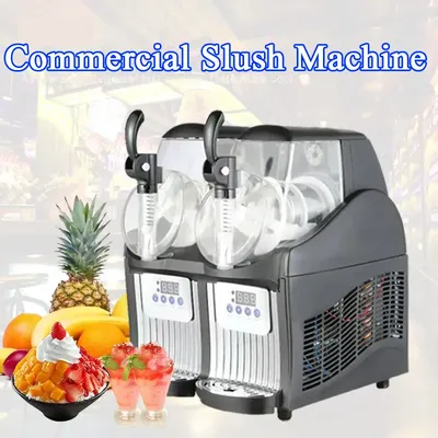 110v 220v Slush Making Snow Melting Machine One Tank Cold Drink Slush Machine Commercial Smoothie