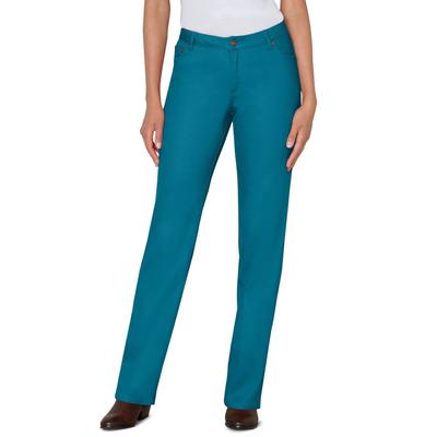 Plus Size Women's Straight-Leg Stretch Denim Jean by Woman Within in Deep Teal (Size 36 W)