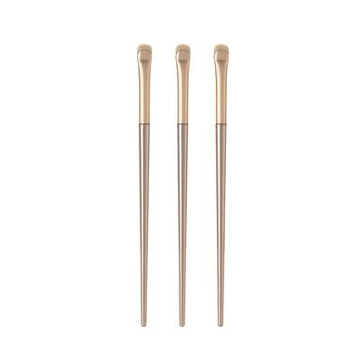 TEMU Tip Crescent Eyeliner Brush - Super Thin Angled Eyelid Detailing Makeup Brush, Abs Plastic Handle, Polyester Bristles, Precise Application, Unscented, Makeup Brushes And Accessorie Image