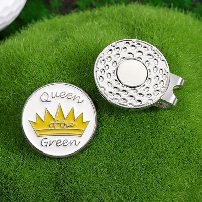 "TEMU Iron Golf Hat Clip With Magnetic Ball Marker - "" Engraved, High Quality, Strong Magnet, Accessory For Women" Image