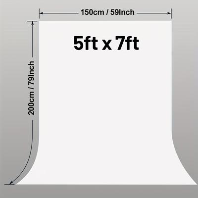 TEMU 10x10ft High-density Polyester Photo Backdrop, White, Wrinkle-resistant, Machine Washable, Seamless For Portraits, Video , Parties - Only Background, For Weddings