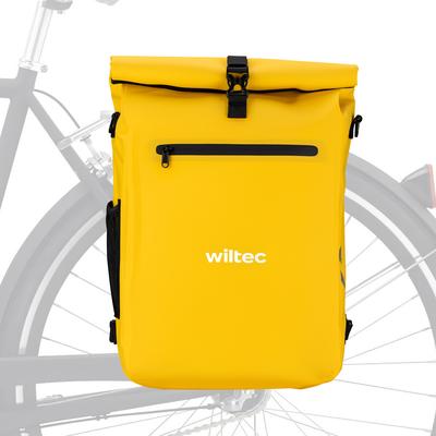TEMU Wiltec 3 In 1 Luggage Backpack Yellow, Bicycle Bag Backpack 25 L Storage Space, Luggage Bag With Laptop Compartment, Water-resistant Bicycle Bag Image