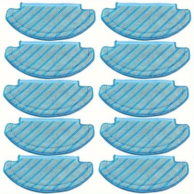 TEMU 10 Pack Of Washable Deebot Ozmo T8 Aivi T8 Max T8 T8+ Series/t9/n8/n8 Pro Plus/n8 Pro Replacement Cloths - Suitable For Ecovacs Vacuum Cleaners Image