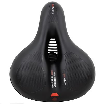 TEMU Upgraded Breathable Mountain Bike With Large Cushion & Shock-absorbing Ball - Thickened Base, For Long Rides,, Black Image