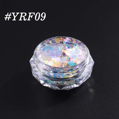 TEMU Rainbow Nail Powder - Iridescent Chameleon Glitter Pigment For Nail Art, Ice Thin Film, Vibrant Multicolor Hues, & Home Manicure, Scent- , Gift For Women, Nail Charms Image
