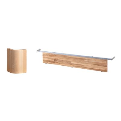 Hasena Füsse Eviron 2er-Set / 25 cm / 90 cm / Wildeiche natur, gebürstet, geölt Image