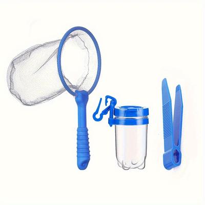 TEMU 3pcs Insect Exploration Kit - Manual Bug , Observation Jar, Pest Control Tweezers - Outdoor Entomology And Marine Biology Tools, Mini Model Image