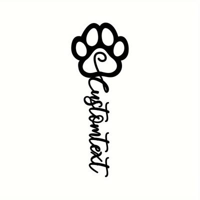TEMU Personalized Paw Bookmark - Perfect Gift For Dog Lovers & Readers, Unique Metal Office Accessory, Book Lover Gift, Reader Gift Image