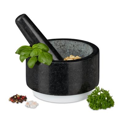 TEMU Granite Mortar With Non-slip Pestle Image