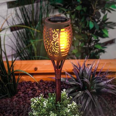 Solar LED-Gartenfackel Fatima kupferfarben wetterfest outdoor 102873 - Esotec Image