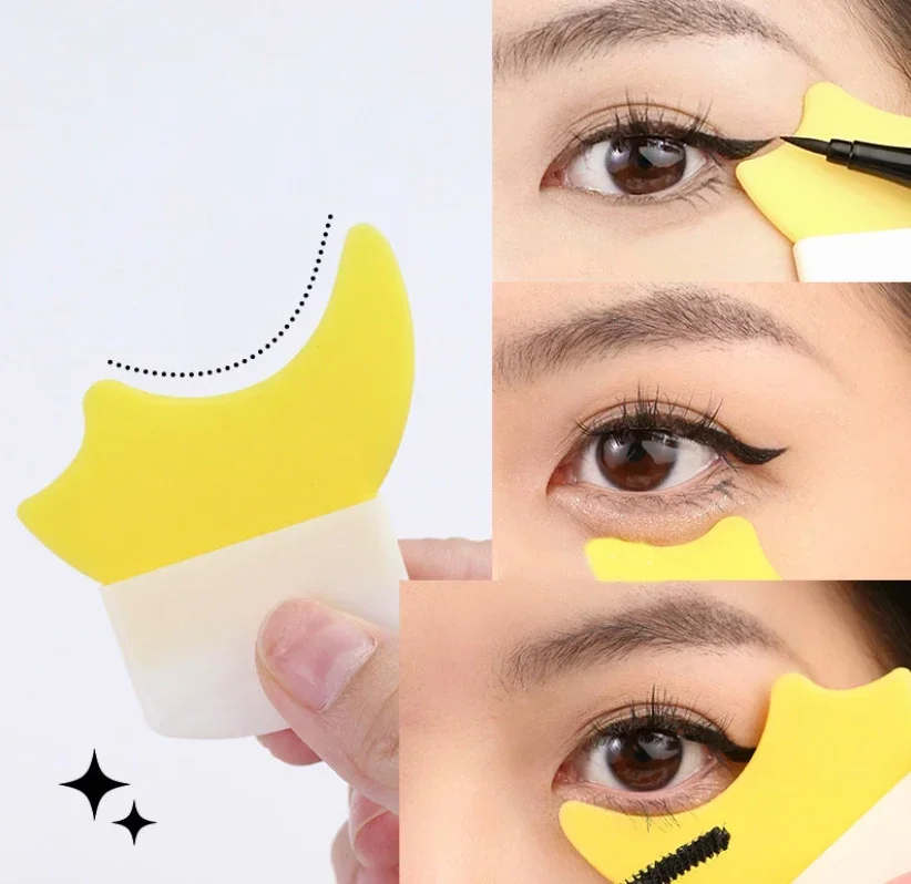 Augen-Make-up, Hilfsartefakt, Halbmond-Schallwand, multifunktionales Augen-Make-up, liegender Seidenraupen-Lidschatten, Wimpern, kurzer Griff Image