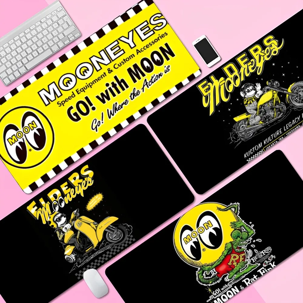 Mooneyes Print Rutschfestes Lockedge Office Student Gaming Verdicktes großes Schreibpad Rutschfestes Kissen Mauspad Image