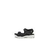 Riemchensandale ECCO "BIOM RAFT", Kinder, Gr. 30, schwarz, Lederimitat, Textil, sportlich, Schuhe, Sommerschuh, Sandalette, Kinderschuh mit Klettriemchen