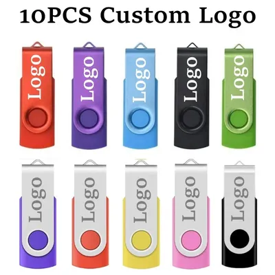 10 teile/los Großhandels preis Metall USB 2.0 Flash-Laufwerk 4GB 8GB 16GB USB Pen drive 32GB 64GB Image
