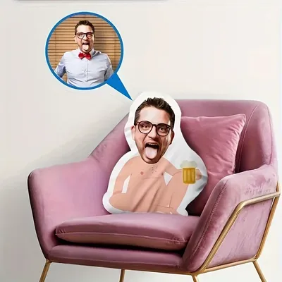 DIY-Fotokissen ist ein personalisiertes Plüschkissen, das für Familien geeignet ist. Der weiche Image